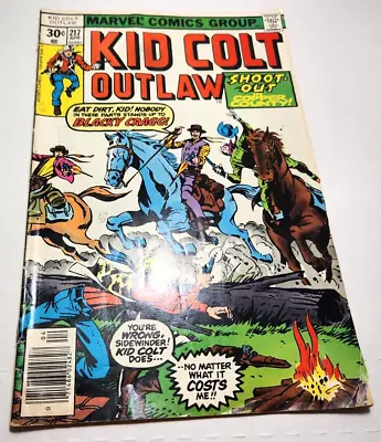 Buy Marvel Kid Colt Outlaw 1977 Vol1 217 Apr Stan Lee 4.3 Shoot-Out In Copper County • 7.85£