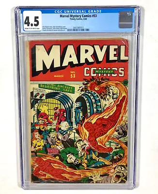 Buy Marvel Mystery Comics #53 CGC 4.5 Universal KEY! (Schomburg Cover!) 1944 Timely • 1,910.16£