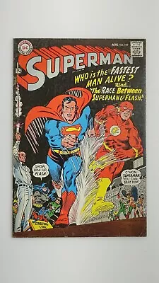 Buy Superman #199 1967 Mid Grade First Superman And Flash Race DC Comics 7.0 6.5 CGC • 159.32£