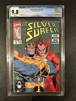 Buy Silver Surfer #45 CGC 9.8 (1991) White Pages - Thanos & Mephisto App- New Case • 114.31£