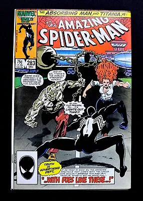 Buy THE AMAZING SPIDER-MAN #283 1986 Nice Copy 1875 ABSORBING MAN TITANIA • 10.24£