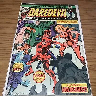 Buy Daredevil #123 1975 1st Appearance Of Jackhammer! Black Widow Appearance Key • 19.98£