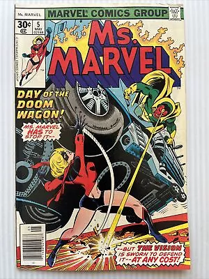 Buy MS. MARVEL #5, Marvel (1977) Classic Claremont Issue, 1st Ptg FN • 2.37£