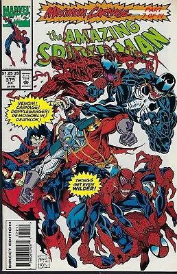 Buy Amazing Spider-Man(Marvel-1963)#379-Maximum Carnage 7 Of 14(8.0) • 17.50£