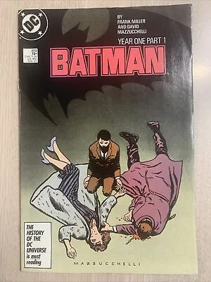 Buy Batman 404 Fn/vf White Pages 1987 Frank Miller • 16.09£