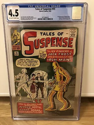Buy Tales Of Suspense 45 - CGC 4.5 OW/W, Marvel Silver Age Key 1st Pepper Pots • 319.90£