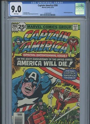 Buy Captain America Vol 1 #200 1976 CGC 9.0 • 60.70£