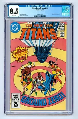 Buy New Teen Titans #10 CGC 8.5 (1981) - Deathstroke Appearance • 32.40£