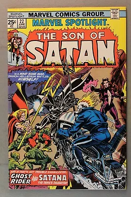 Buy Marvel Spotlight #22 *1975*  The Son Of Satan  Also  Ghost Rider & Satana 8.5 • 46.63£