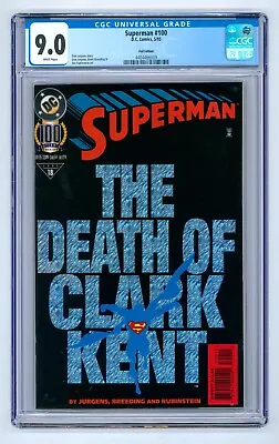 Buy Superman #100 CGC 9.0 (1995) - Foil Edition • 23.94£