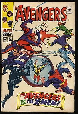 Buy Avengers #53 FN 6.0 Avengers Vs X-Men! Buscema Cover! 1968!  Marvel 1968 • 47.17£