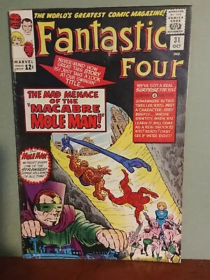 Buy Fantastic Four #31 1964  1st Dr Franklin Storm Marvel, Mole Man  5.0 • 52.87£