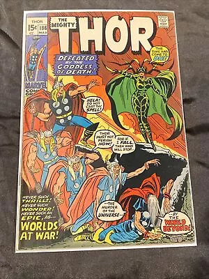 Buy THOR  (1962 Series) (#83-125 JOURNEY INTO MYSTERY, 126-502) #186 FN+ 6.5 • 27.79£