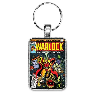 Buy Warlock #15 Cover Key Ring Or Necklace Adam Thanos Gamora Pip Comic Book Jewelry • 10.32£
