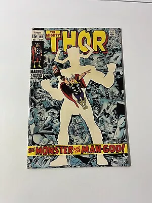 Buy Thor #169 Galactus Cover 1st App Of Black Winter Marvel Comics 1969 Silver Age • 51.96£