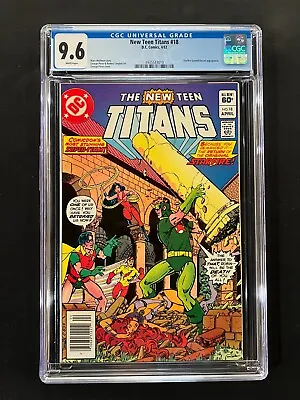 Buy New Teen Titans #18 CGC 9.6 (1982) - Newsstand Edition • 55.31£