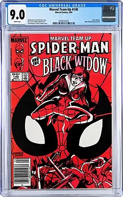 Buy Marvel Team-Up #140 CGC 9.0 (Apr 1984, Marvel) Mantlo, Spider-Man Black Widow • 39.38£