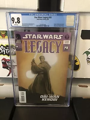 Buy Star Wars Legacy #16 CGC 9.8 Origin Of Darth Krayt! Obi Wan! CGC 9.8 WHITE PAGES • 198.61£
