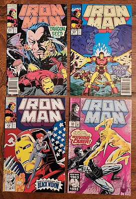 Buy Invincible Iron Man #272,273,276,289 Marvel 1991-93, Lot Of 4 - VF • 7.90£