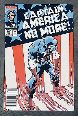 Buy Captain America#332•Captain America No More!•MARVEL COMICS•NEAR MINT • 7.96£