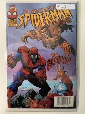 Buy Spectacular Spider-Man #244 VF/NM 9.0 Newsstand! 1st Appearance Alexei Kravenoff • 43.38£