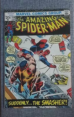 Buy Amazing Spider-Man 116 Marvel 1973 1st Appearance The Smasher FN/VF 7.0 • 31.98£