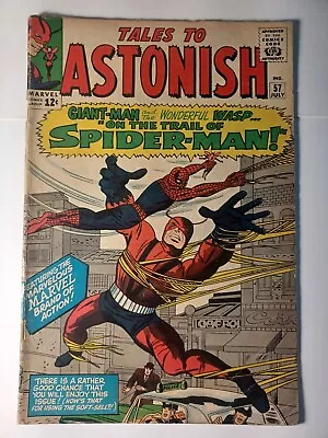 Buy Tales To Astonish #57 VG/FN Spider-Man Marvel Comics C272 • 78.35£