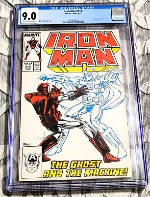Buy Iron Man #219 - 1st Appearance Of Ghost - CGC 9.0 • 40.55£