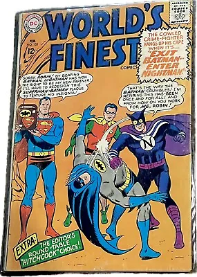 Buy WORLDS FINEST #155 Comic Book 1965-HITCHCOCK-BATMAN-SUPERMAN • 35.62£