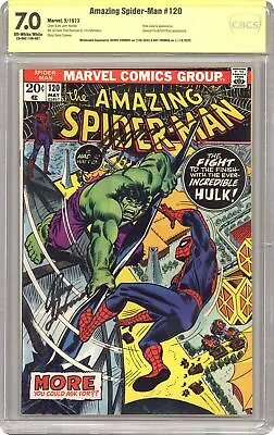 Buy Amazing Spider-Man #120 CBCS 7.0 SS Conway/Thomas 1973 23-0AE1106-007 • 233.52£