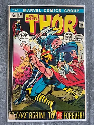 Buy The Mighty Thor #201 | 1st App Of Blackworld | VG- | B&B (Marvel 1972) • 3.50£