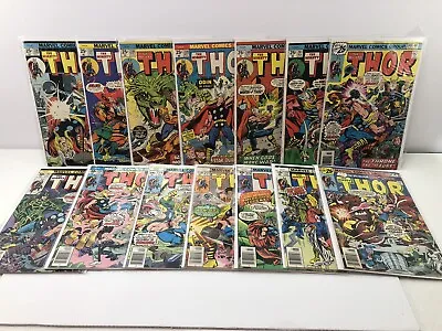 Buy Thor Lot, 80+ Comics F To NM Avg VF, 55 Between 236-399; 283, 291, 300, 385, 390 • 321.22£