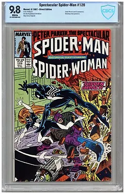Buy Spectacular Spider-Man  # 126   CBCS   9.8    NMMT    5/87  Spider-Woman Cover & • 82.79£