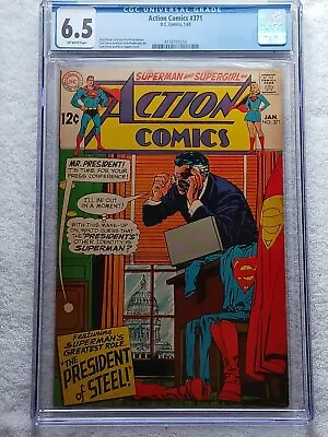 Buy ACTION COMICS #371 CGC 6.5 1969 DC Curt Swan & Neal Adams Cover F+ OW Pages • 47.40£