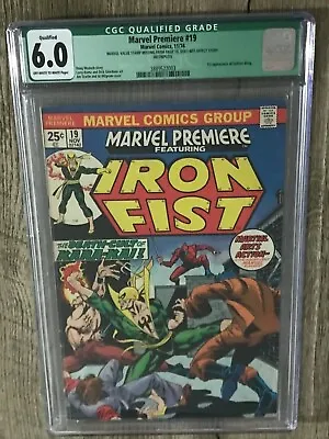 Buy Marvel Premiere Featuring Iron Fist #19 CGC 6.0 1st Appearance Colleen Wing 1974 • 33.12£