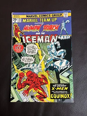 Buy Marvel Comics Marvel Team Up #23 1974 Ft Human Torch & Iceman • 4£