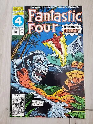 Buy Fantastic Four #360 1992 NM High Grade First Appearance Of Dreadface! Marvel • 7.86£