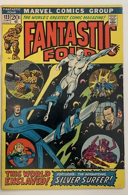 Buy Fantastic Four #123 Silver Surfer Galactus President Nixon 1972 Investment • 39.64£