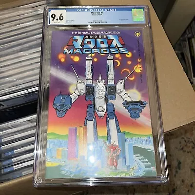 Buy NM+ Macross #1 1st Robotech  Appearance CGC 9.6 White Pages Comico Comics 1984 • 316.20£