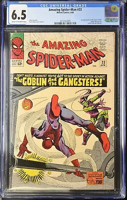 Buy Amazing Spider-Man #23 CGC FN+ 6.5 3rd Appearance Green Goblin! Marvel 1965 • 295.02£