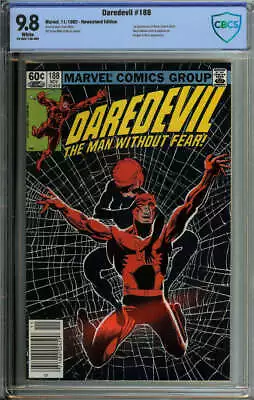 Buy Daredevil #188 Cbcs 9.8 White Pages // Elektra + Kingpin Marvel 1982 • 159.33£