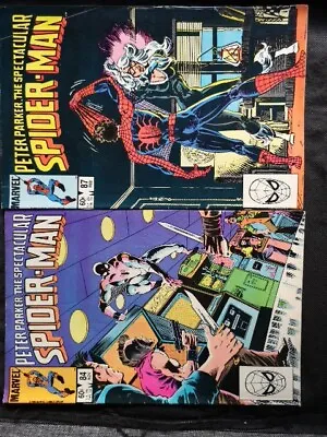 Buy Peter Parker Spectacular Spiderman 84 & 87 Marvel Comics Bargain Multipack  • 4£