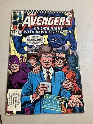 Buy Avengers #239 David Letterman! Marvel 1984 • 7.90£