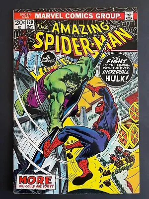 Buy Amazing Spider-Man #120 - Incredible Hulk Marvel 1973 Comics • 72.01£