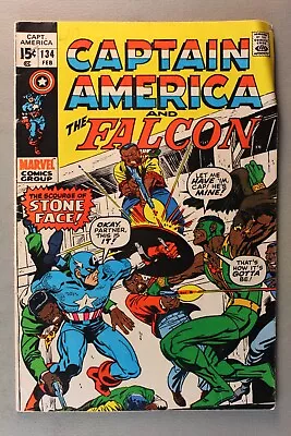 Buy Captain America And The Falcon #134 *1971*  They Call Him Stone Face!   • 7.16£