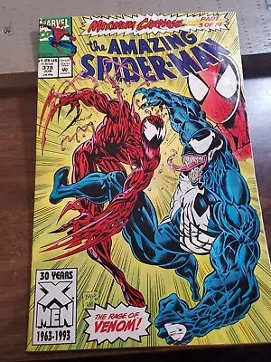 Buy THE AMAZING SPIDER-MAN #378 (1993) MARVEL MAXIMUM CARNAGE Part 3 • 71.23£