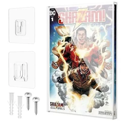 Buy Clear Display Case For Comic Book, Acrylic Comic Book Frame Wall Mount, Colle... • 39.76£