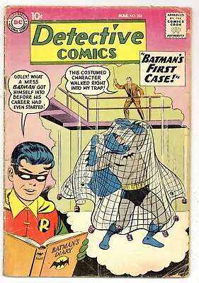 Buy Detective Comics 265 GVG Batman Origin With New Facts! 1st CLOCK! 1959 DC P588 • 68.67£