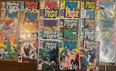 Buy Alpha Flight Comic Book Job Lot Vol 1 Vintage Marvel Comics Bundle 1986-1992 • 44.99£
