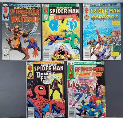 Buy (5) Marvel Team-Up Spider-Man #117 - 121 Lot Run Wolverine 118 119 120 1982 • 19.95£
